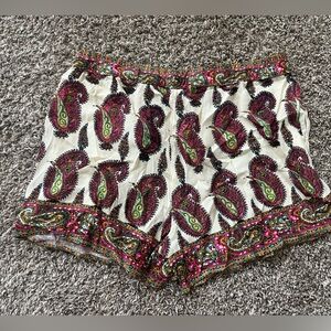 Anthropologie Paisley Print Women's Lounge Shorts